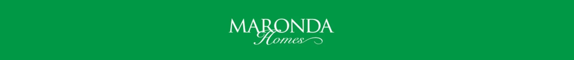 LATO AI Maronda Homes banner featuring the Maronda Homes logo, representing AI-powered warranty claim automation and service ticket management for residential construction.